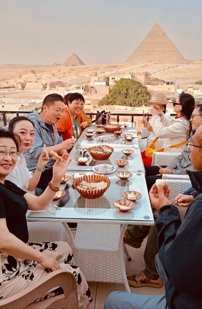 Golden Pyramids Inn Kafrat al Jabal ภายนอก รูปภาพ